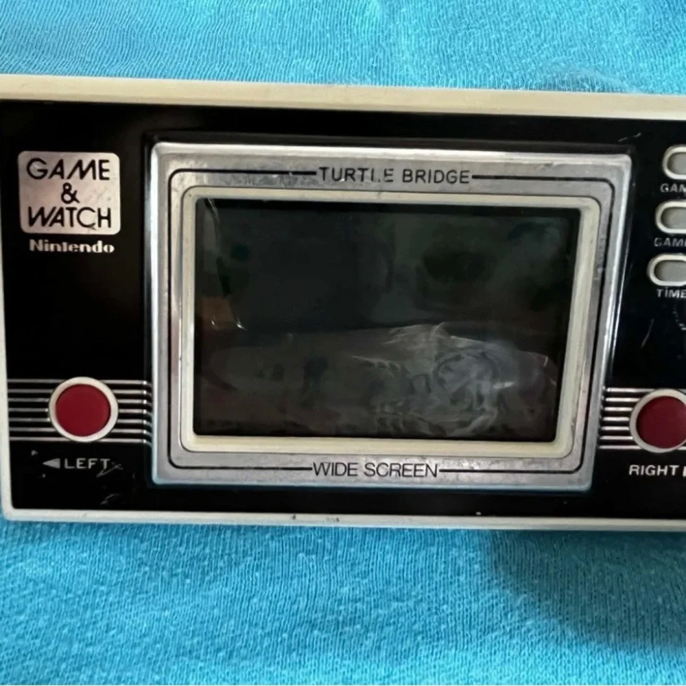 Nintendo Game & Watch Turtle Bridge - Black and Red for parts ( read )